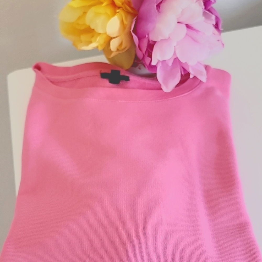 Talbots Size Large Pink Eyelet Sweatshirt - Picture 4 of 4